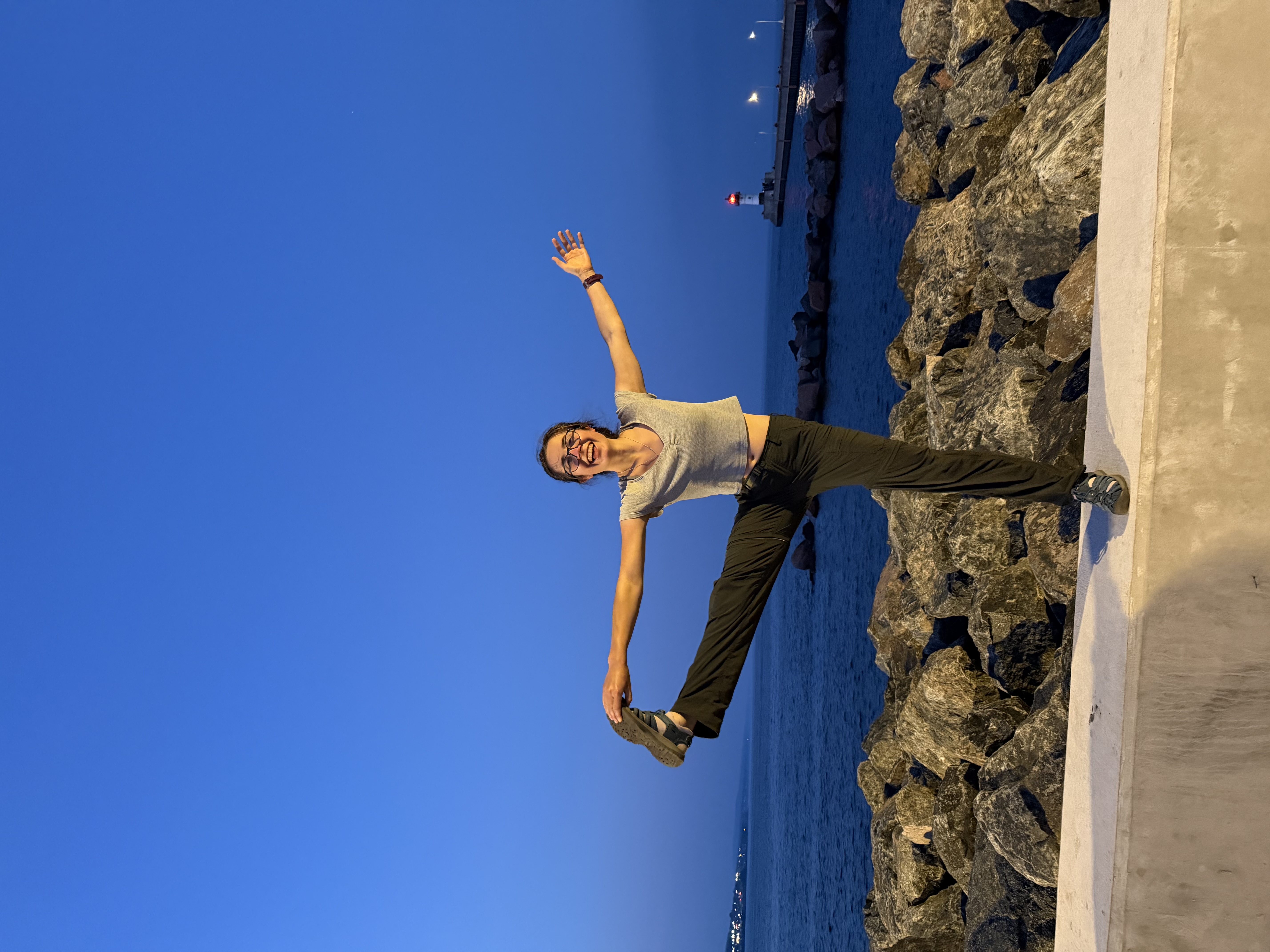 Yoga at lake superior :)